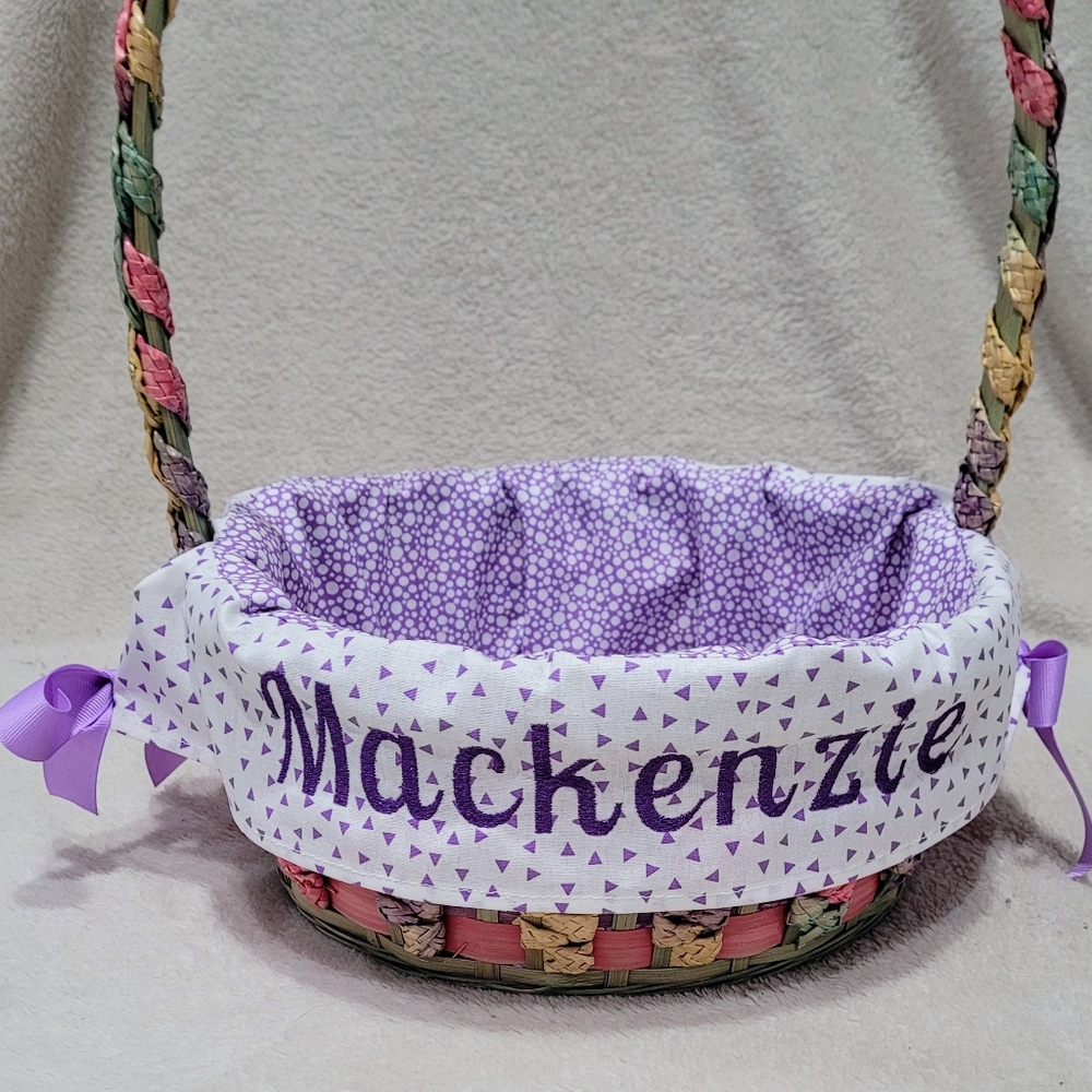 Custom Personalized Easter Basket Liner